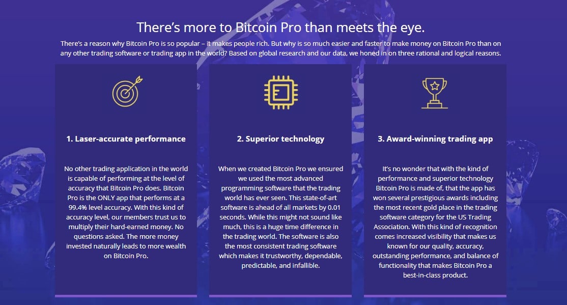 Review of Bitcoin Pro – Features